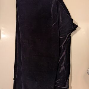 J CREW Women's Black Velvet Leggings | XL